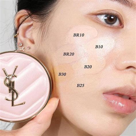 ysl cushion 挑色号|ysl glow mesh foundation.